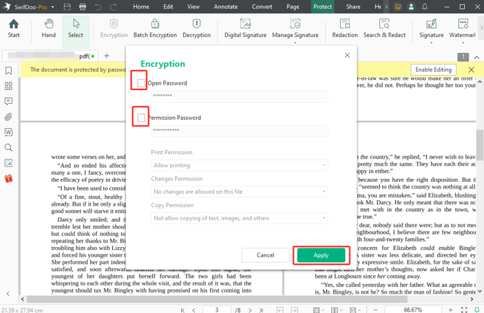 How to Convert Password-Protected PDF to Normal PDF with SwifDoo PDF 3