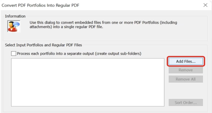 Convert Portfolio to Single PDF with Acrobat Plugin 2