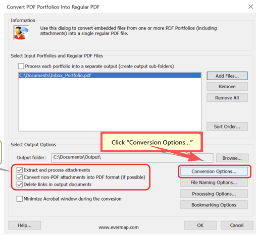 Convert Portfolio to Single PDF with Acrobat Plugin 3