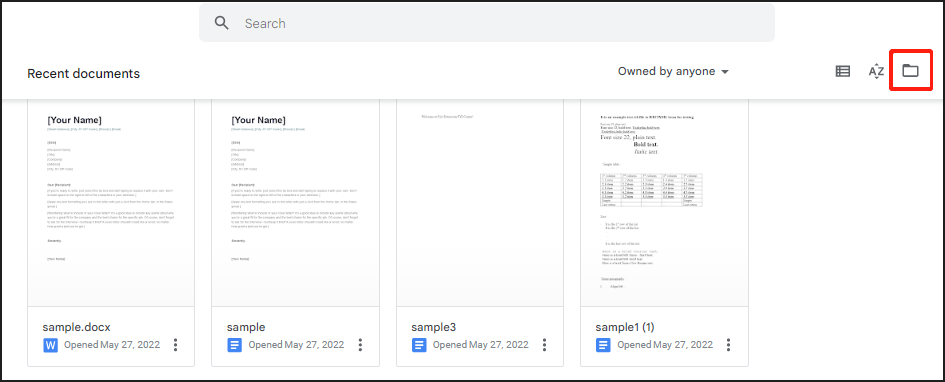 PDF to DOC converter Google Docs how-to step 1