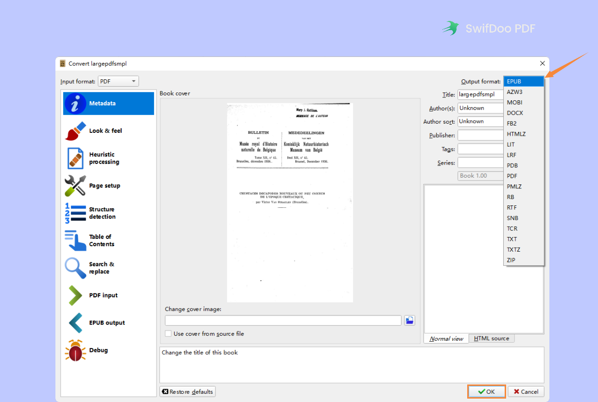 How to Convert PDF to ePub