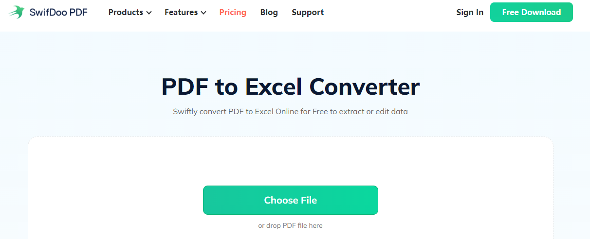 Convert PDF to Excel with Adobe Acrobat online alternative