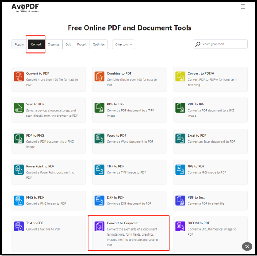 convert PDF to grayscale online 1