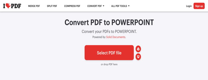 Convert PDF to PPT on Mac Using iLovePDF 1