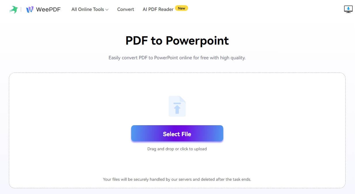 WeePDF PDF to PPT