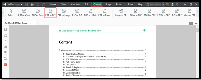 convert PDF to PPT with iLovePDF alternative 1