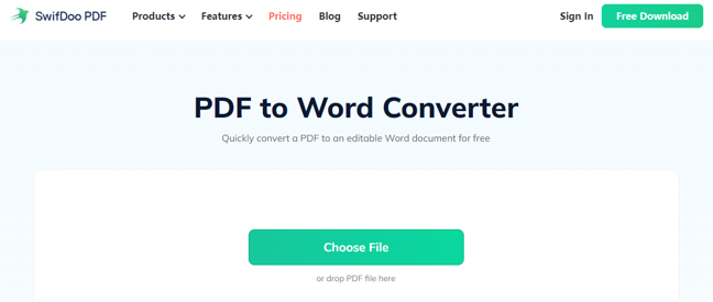 Convert PDF to Publisher with SwifDoo PDF online 2