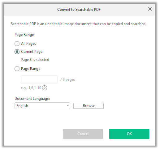 How to make a PDF searchable in SwifDoo PDF