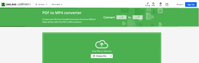 convert PDF to video with online-convert.com 1