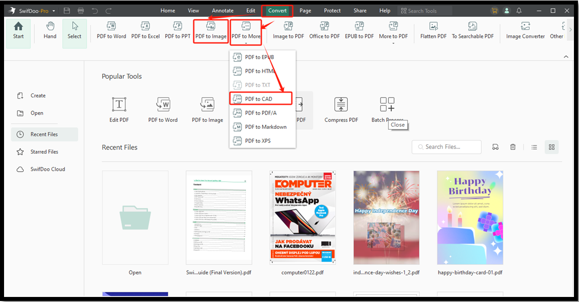 convert PDF to Visio with SwifDoo PDF Desktop 1