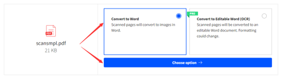 Convert PDF to Word without software