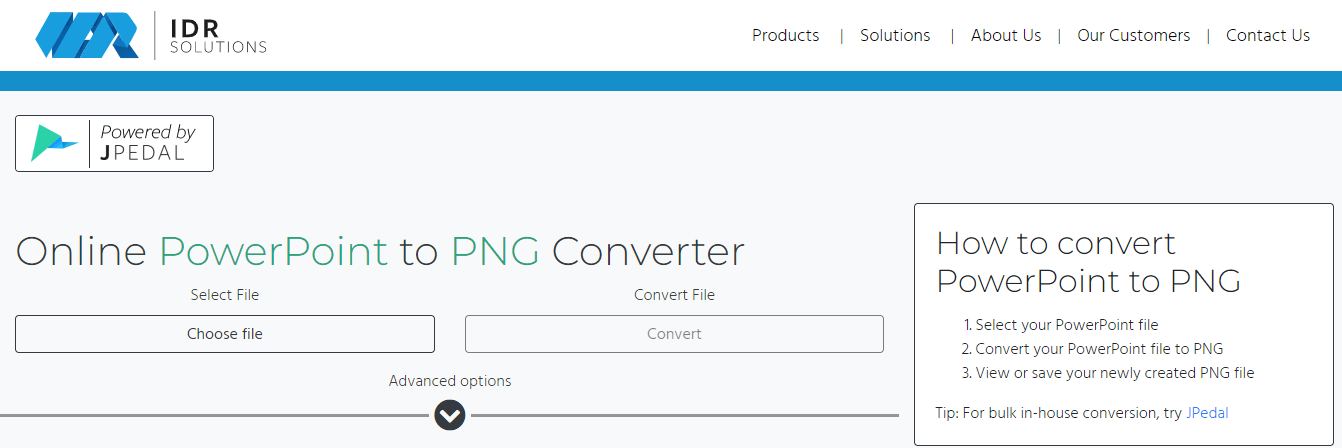 PPT to PNG converter IDRsolutions