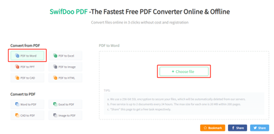 Convert scanned PDF to Word online