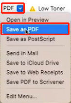 Convert screenshot to PDF with Preview step 4