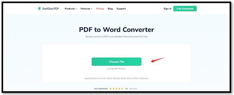 Convert Tamil PDF to Word with an online converter