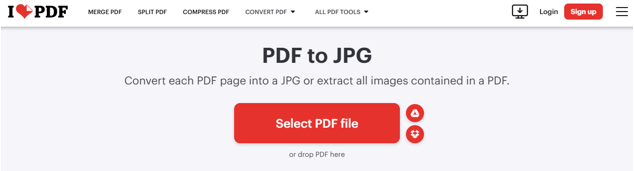 Convert Word to JPG with iLovePDF 2