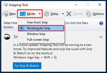 Snipping Tool convert Word to JPG step 2