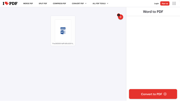 Convert Word to PDF with Online Converter