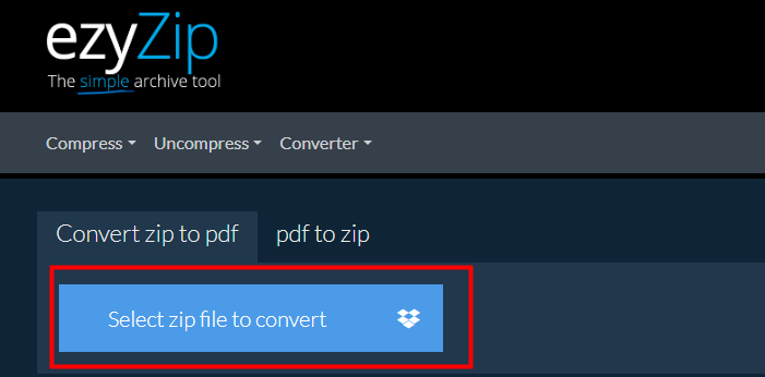 Convert ZIP to PDF online 1
