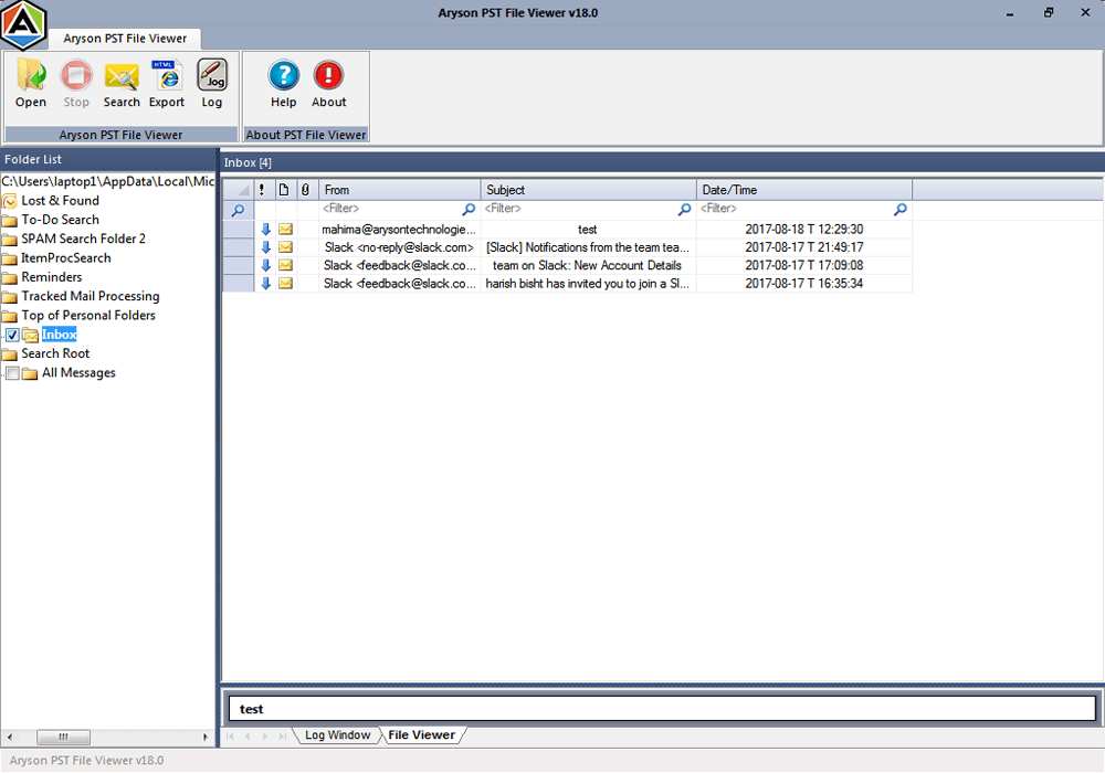 ConverterTools PST File Viewer