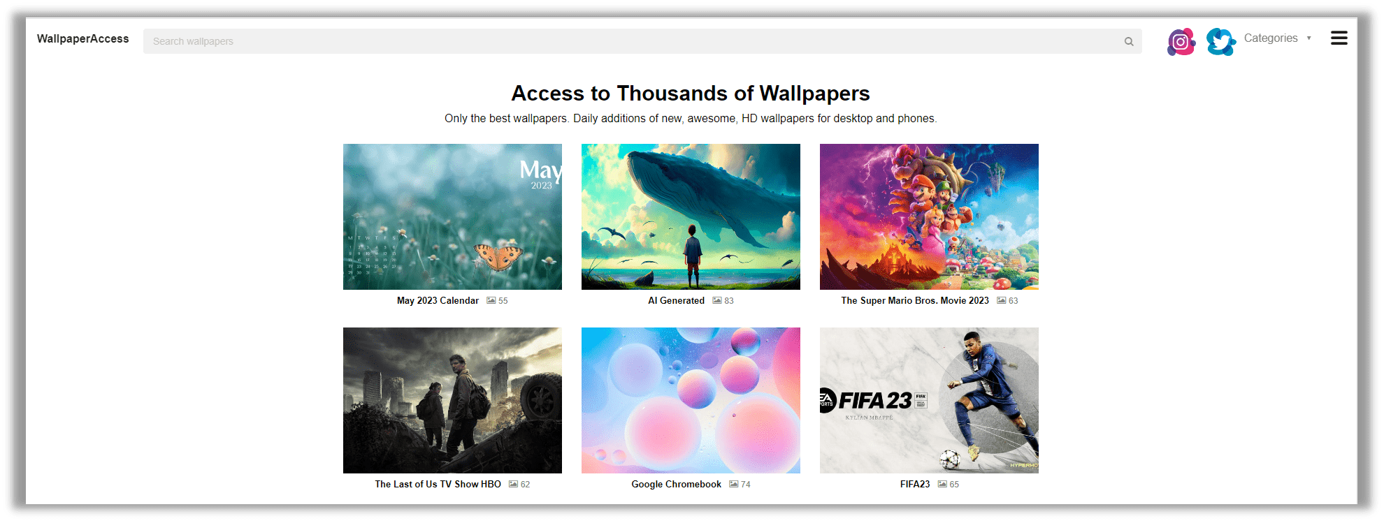Wallpaper Zugang