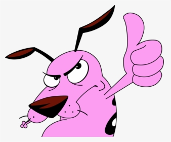 Easy cartoon characters - Courage the cowardly dog