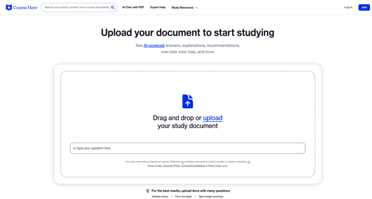 coursehero.com PDF Submission Site