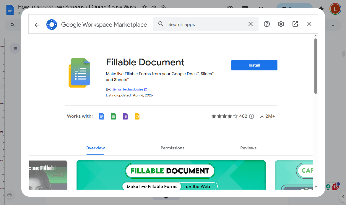 Fillable Document