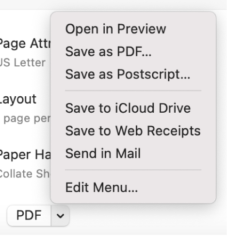 Create a PDF on Mac by Printing