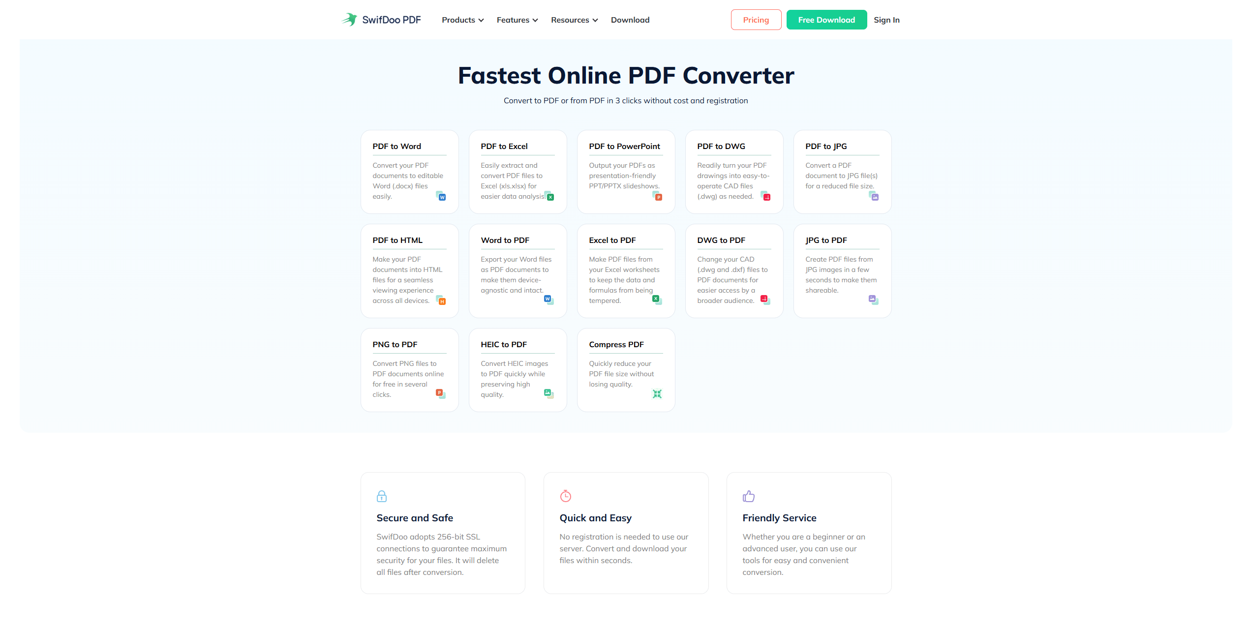 online PDF maker swifdoo pdf
