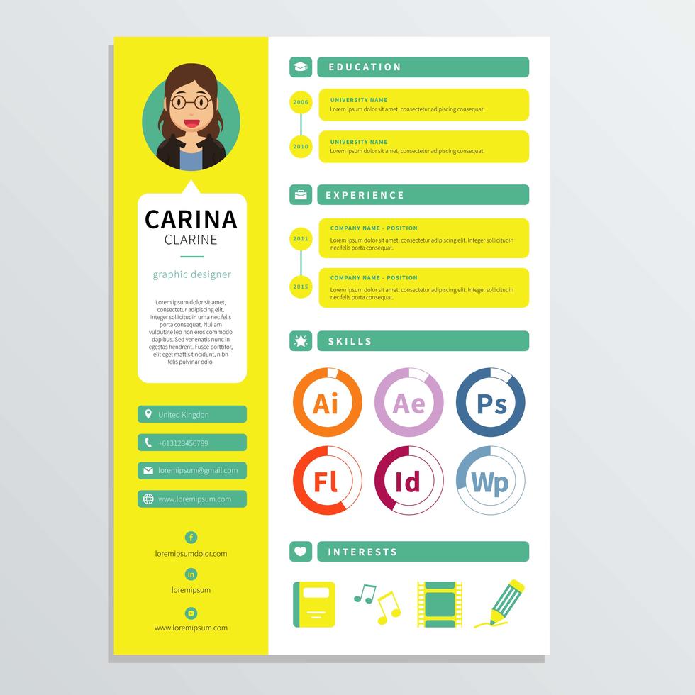 What a creative PDF resume looks like