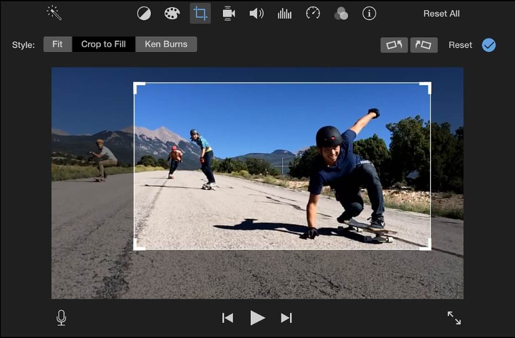 Crop Recording via iMovie