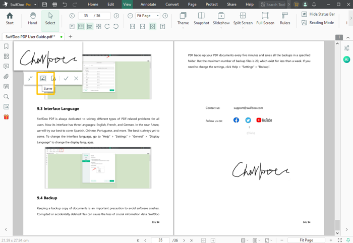 How to Crop a Signature from a PDF Using SwifDoo PDF 3