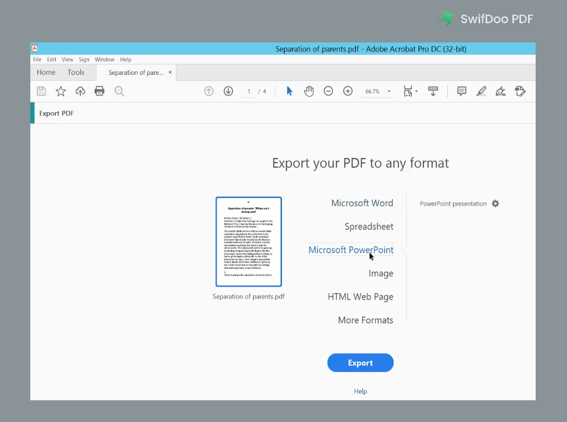 Cross-Platform PDF to PPT Converter