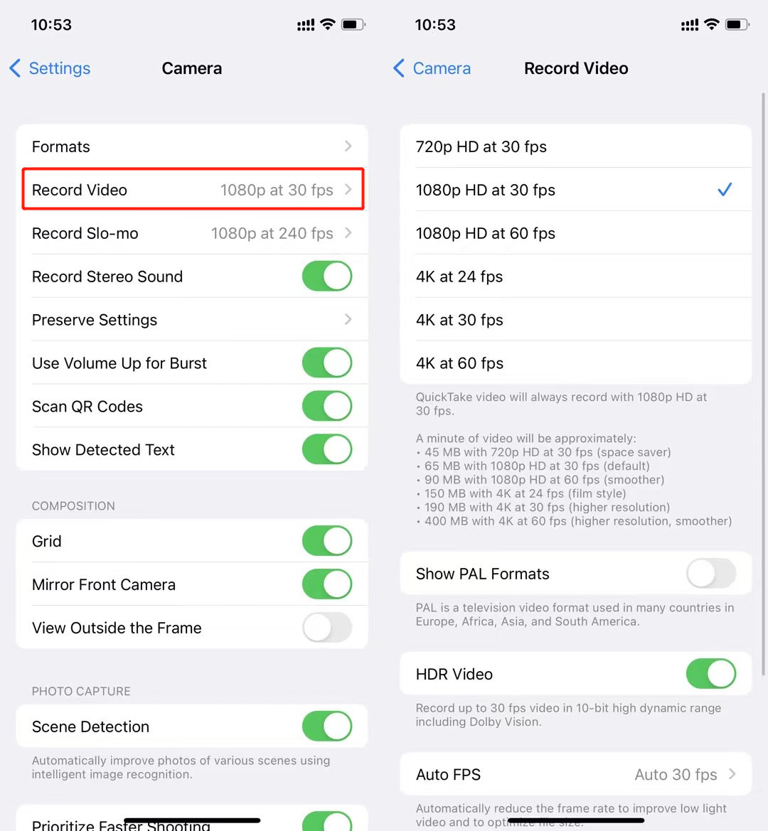 Customize Resolution of Screen Recording