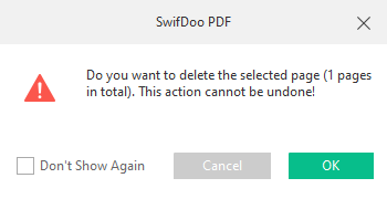 Delete page in Google Docs file with SwifDoo PDF step 3