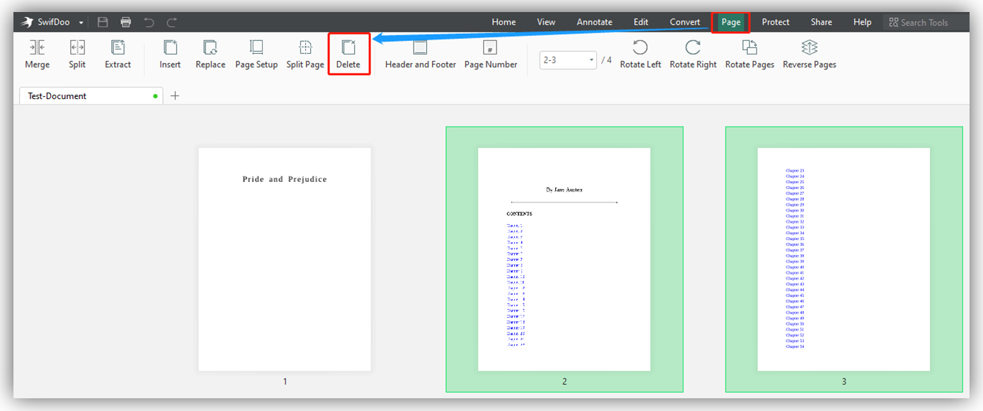 Delete PDF Pages in Adobe Acrobat Alternative step 2