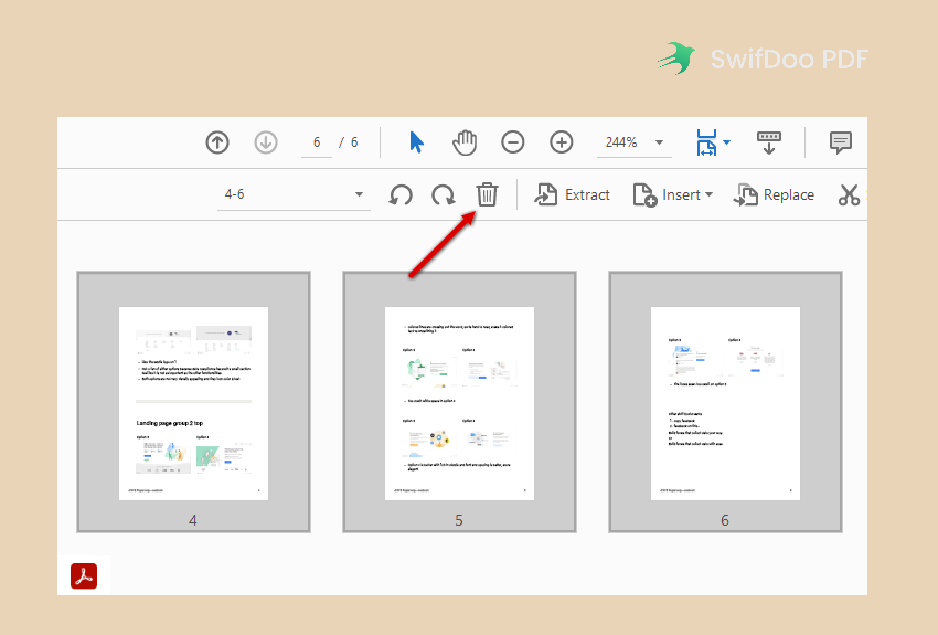 Delete PDF Pages with Acrobat