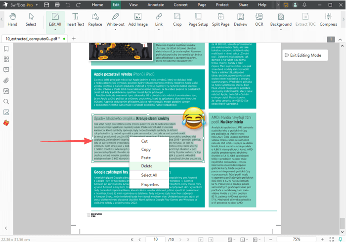 How to Delete Text from a PDF with SwifDoo PDF 2