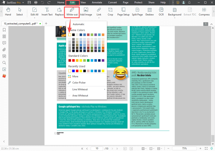 How to Delete Text from a PDF with SwifDoo PDF 3