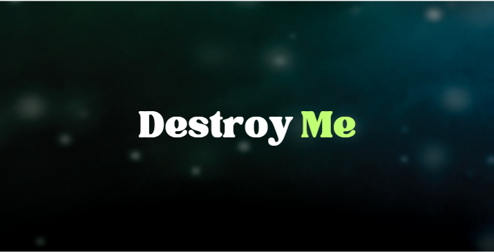 Destroy Me book