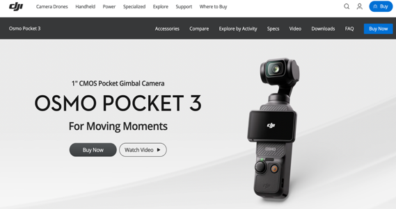 DJI Osmo Pocket 3 best vlogging camera