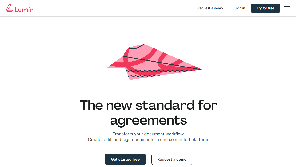 Lumin PDF interface