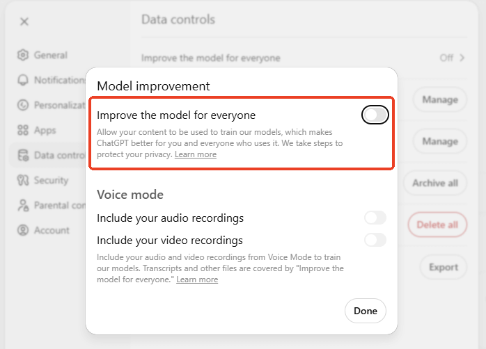 Improve the model for everyone