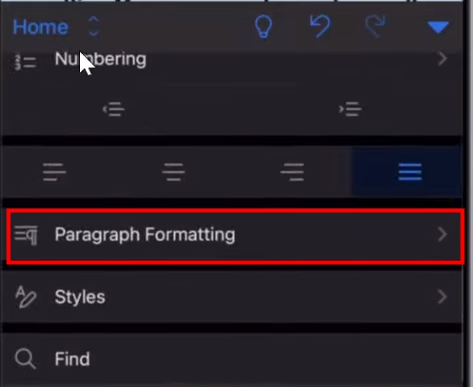 Double space in Word on mobile 2