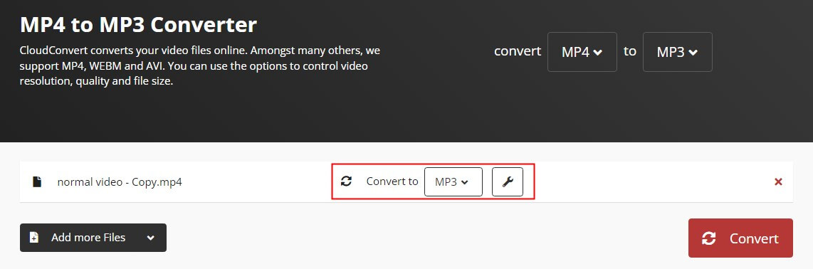 Convert to MP3