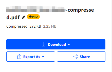 Download compressed files from Smallpdf