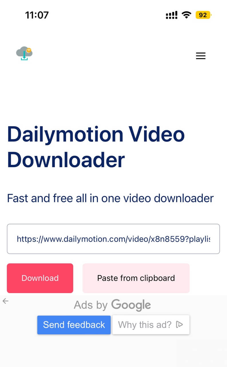 Download Dailymotion Videos via Screen Recorder