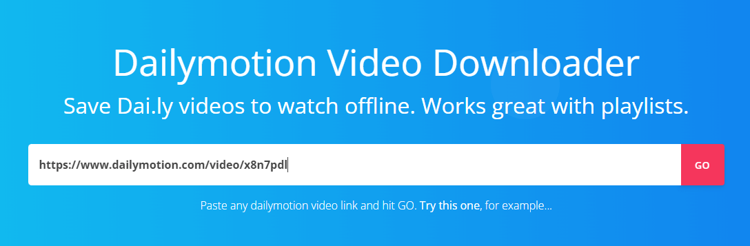 Download Dailymotion Videos Online via Online Downloader