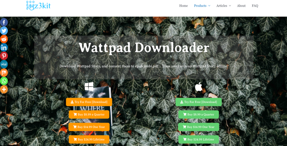 Download Novel PDF from Wattpad with z3kit Wattpad Downloader